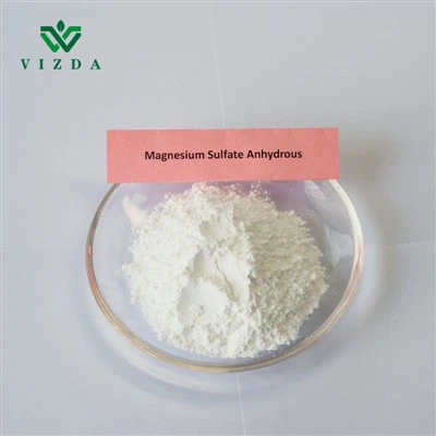 Pulbere albă anhidră de sulfat de magneziu