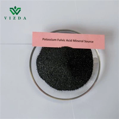 Pudră lucioasă cu acid fulvic de potasiu sursă minerală